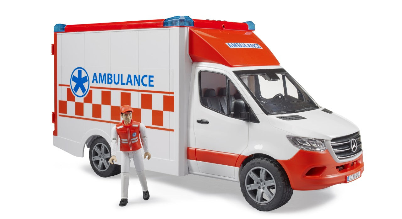 Ambulanță MB Sprinter cu paramedic, scară 1:16 – Bruder