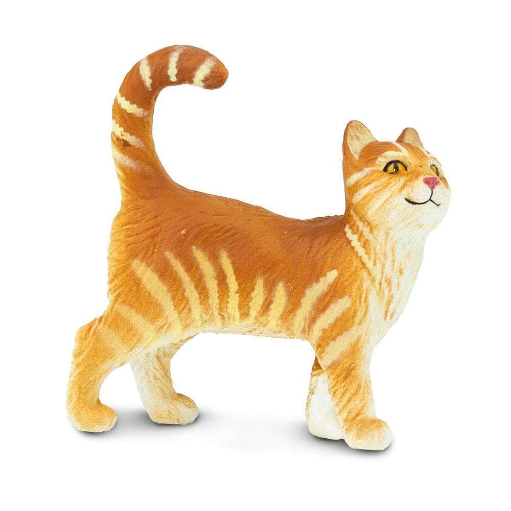 Figurină realistă pisică tigrată portocalie - Safari Ltd.