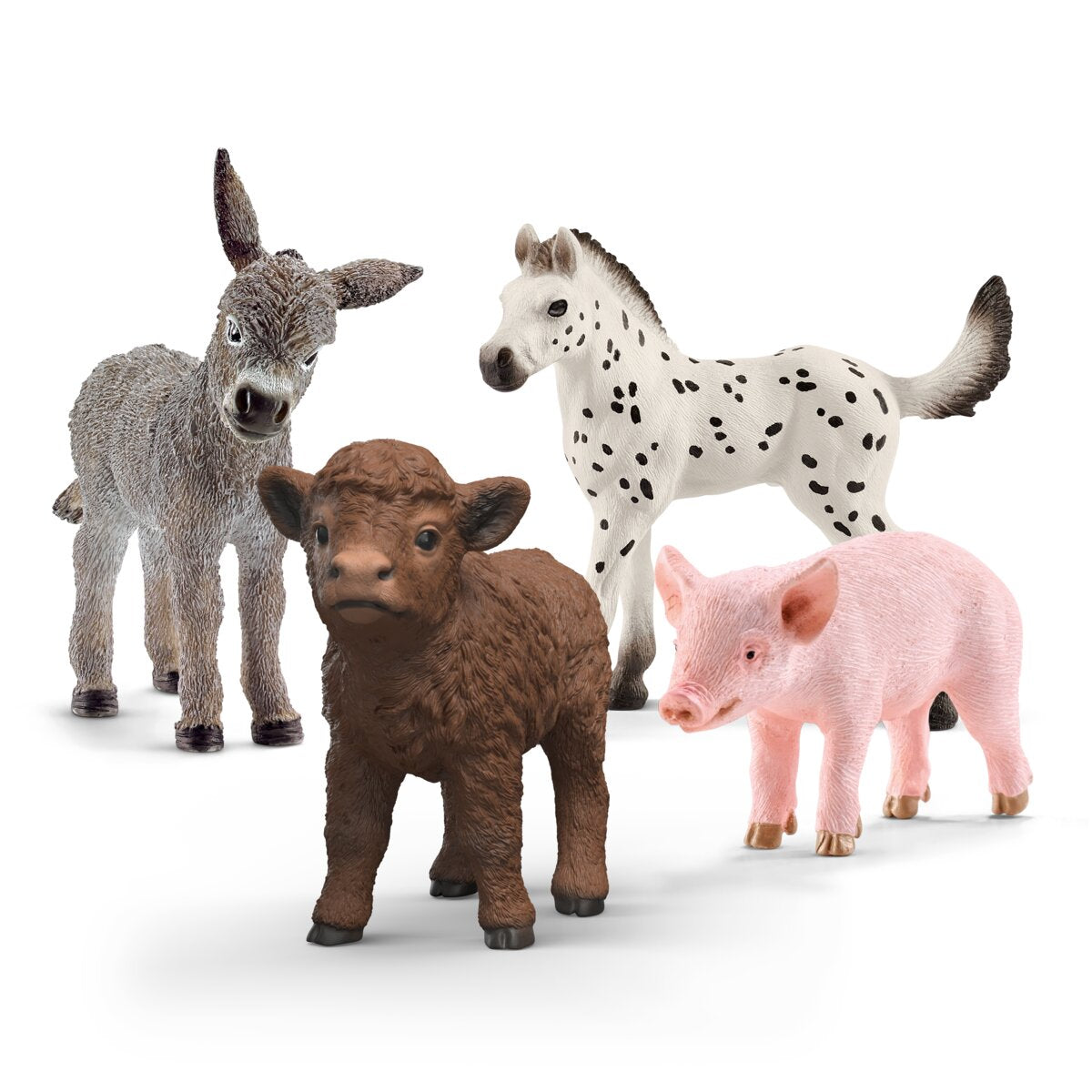 Set figurine pui de animale de fermă realiste, 4 piese - Schleich