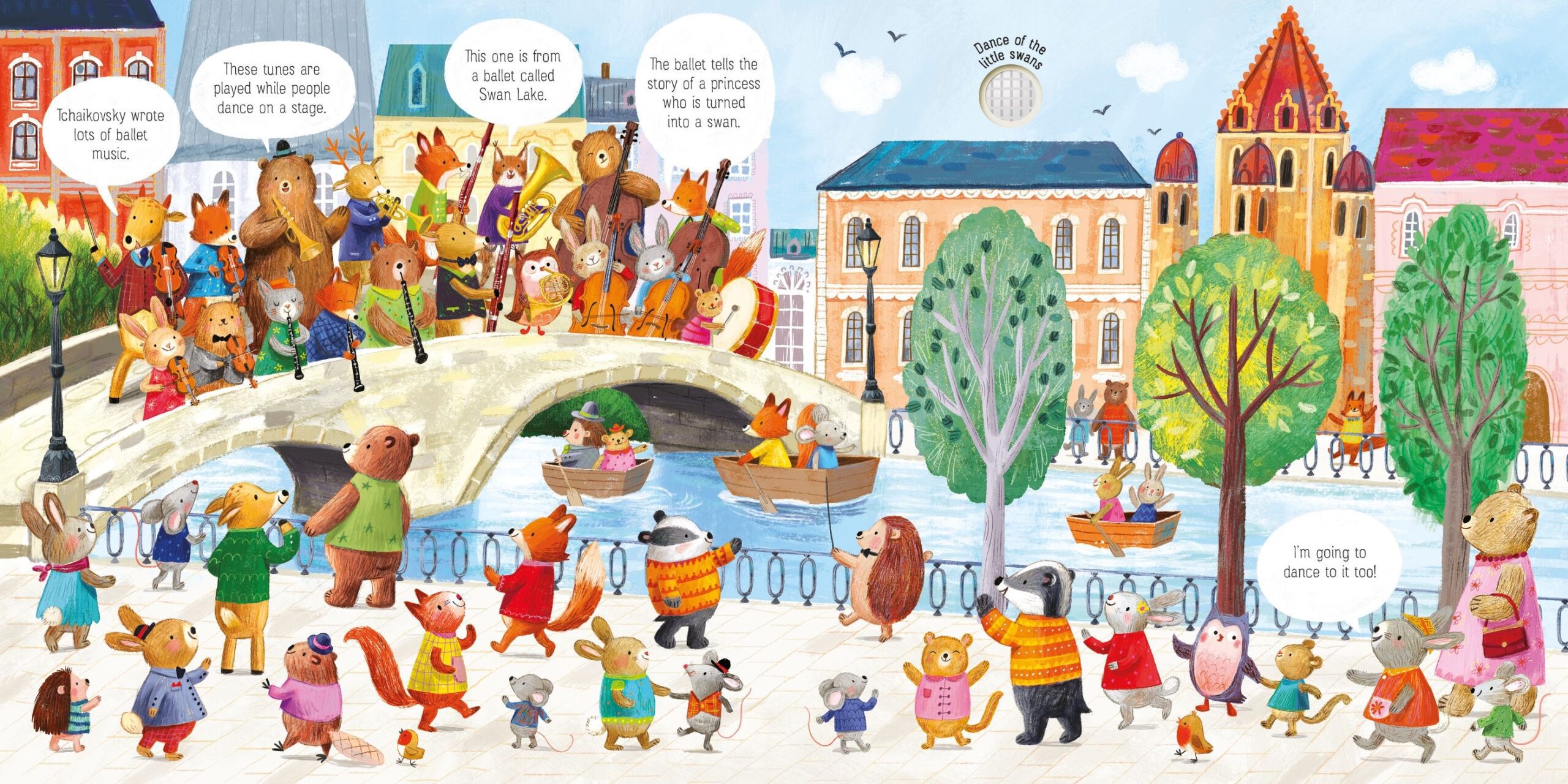 The Animal Orchestra Plays Tchaikovsky, carte cu sunete - Usborne
