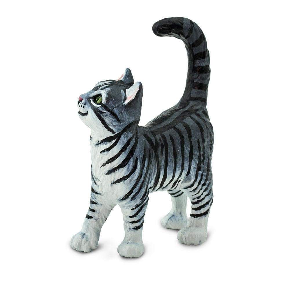 Figurină realistă pisică tigrată gri - Safari Ltd.