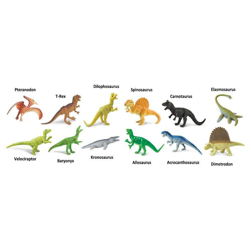 Toob dinozauri carnivori, 12 piese - Safari Ltd.