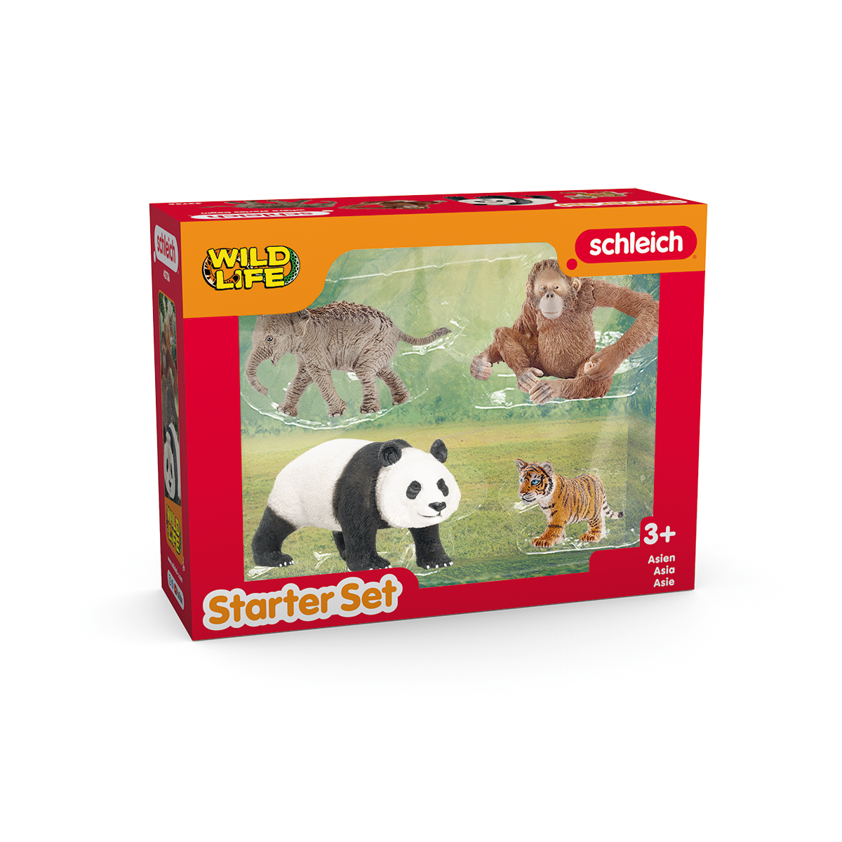 Set figurine animale sălbatice Asia, 4 piese - Schleich