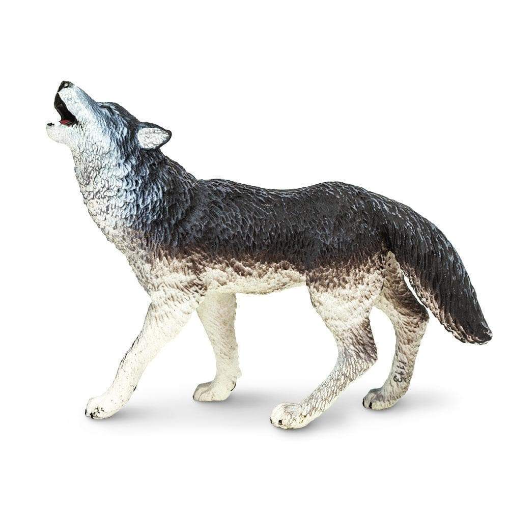 Figurină lup cenușiu, 9,5 cm – Safari Ltd