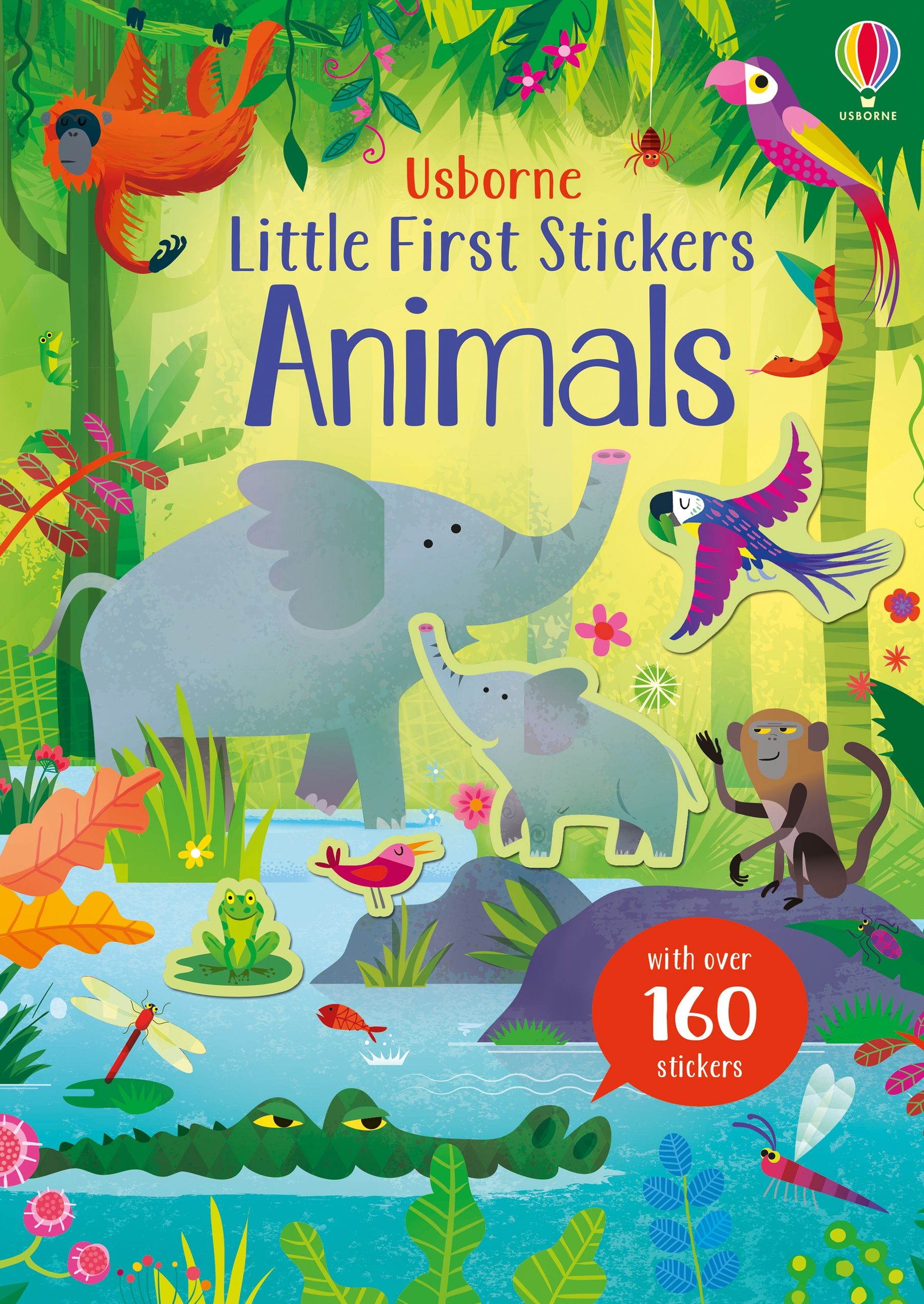 Little First Stickers Animals – Carte cu stickere pentru copii 3+ ani, Usborne