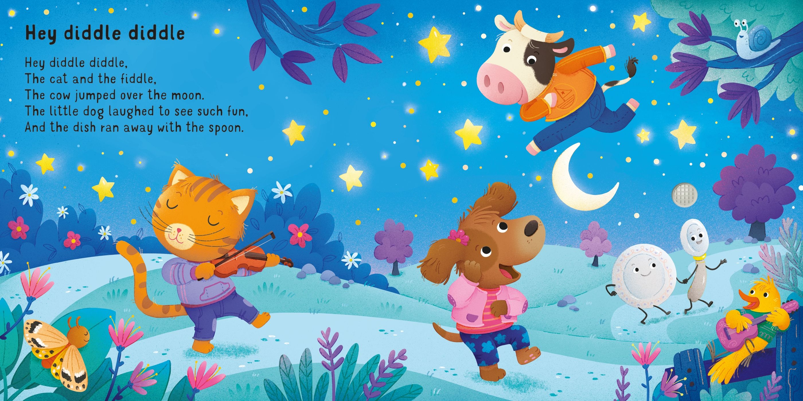 Sing-along Children’s Songs – Carte cu sunete pentru copii 6+ luni, Usborne