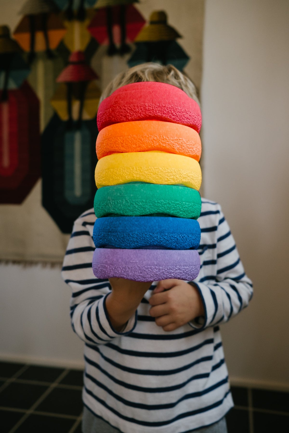 Set 6 MINI pietre de echilibru Original Mini Rainbow Classic – Stapelstein®