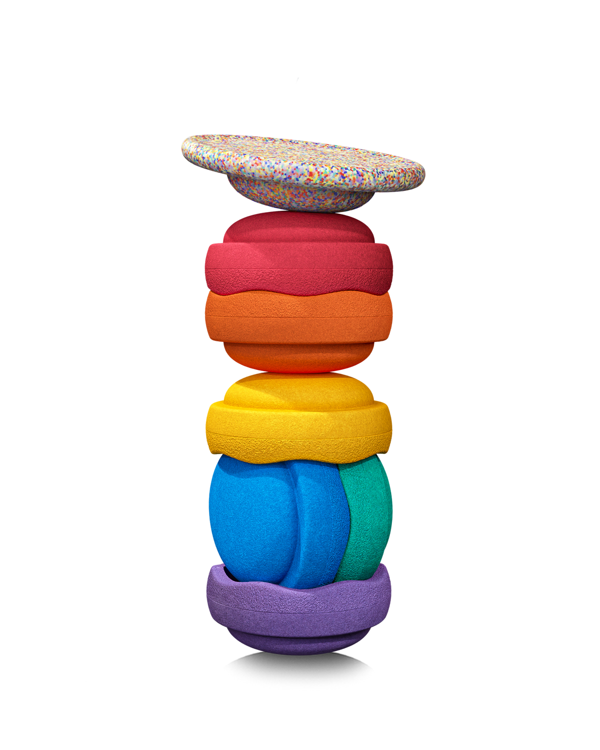 Set pietre de echilibru Rainbow și placă echilibru – Stapelstein®