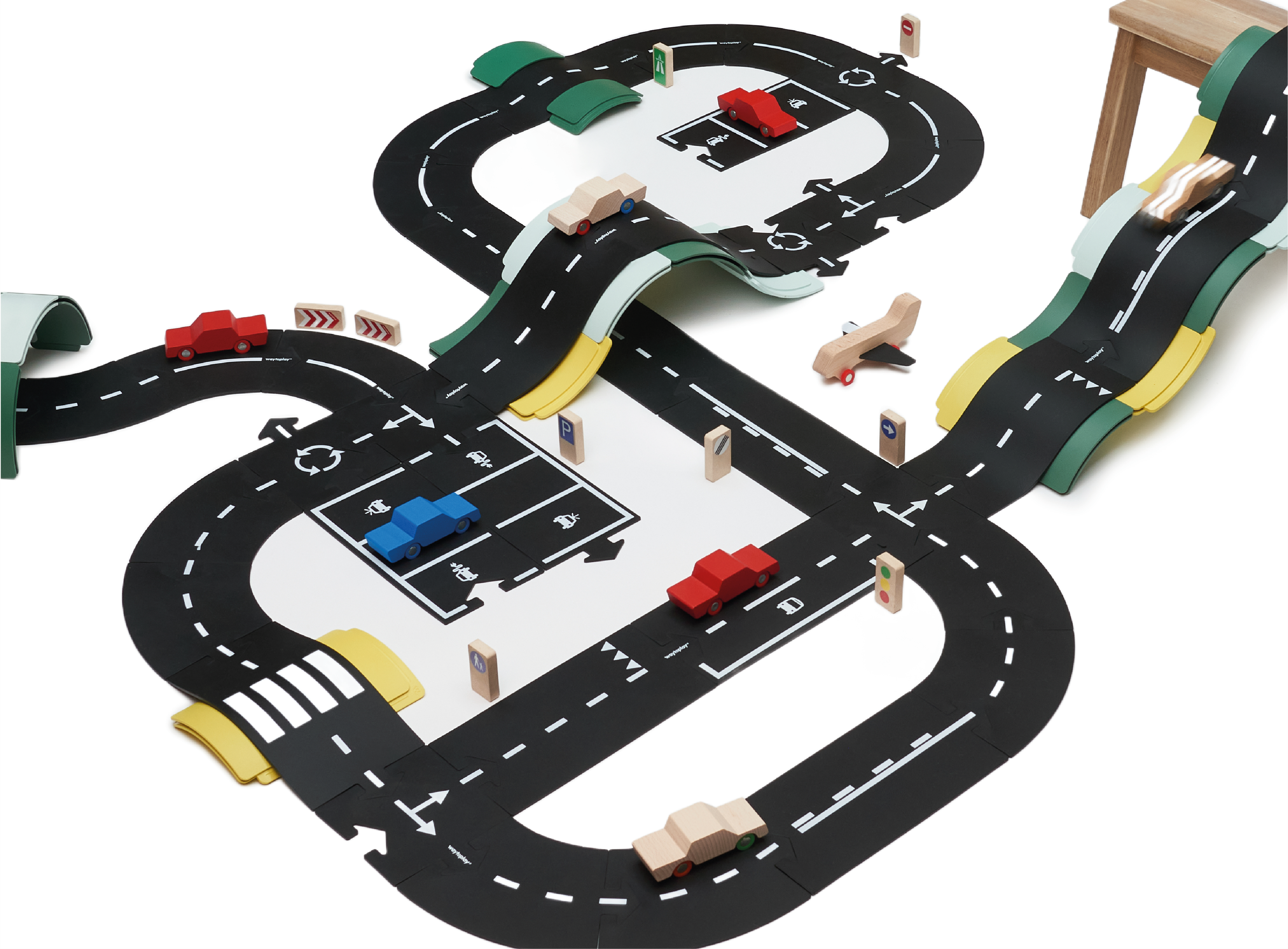 Set de drumuri flexibile King of the Road, 40 piese - waytoplay