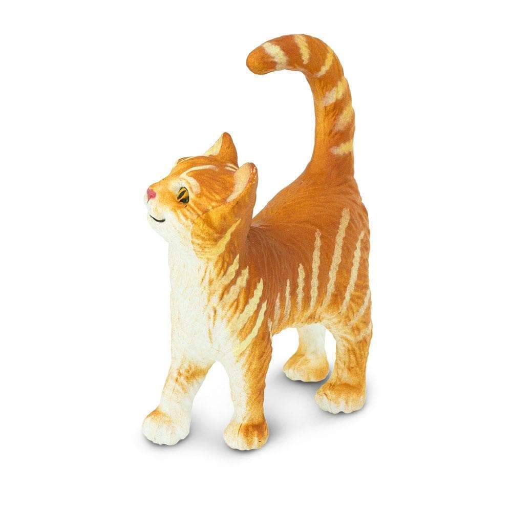 Figurină realistă pisică tigrată portocalie - Safari Ltd.