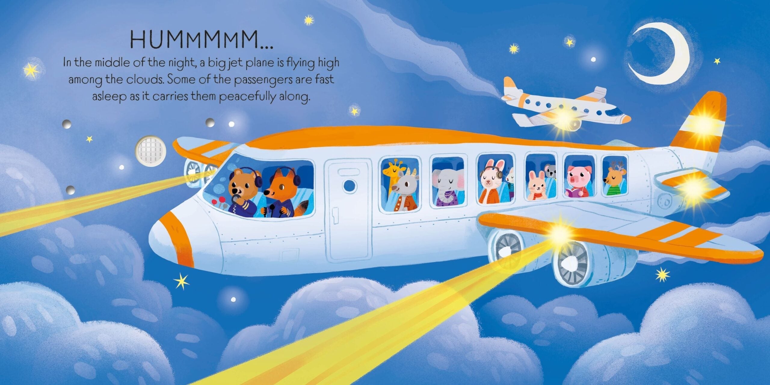 Lights and Sounds Planes and Helicopters, carte cu sunete și lumini - Usborne