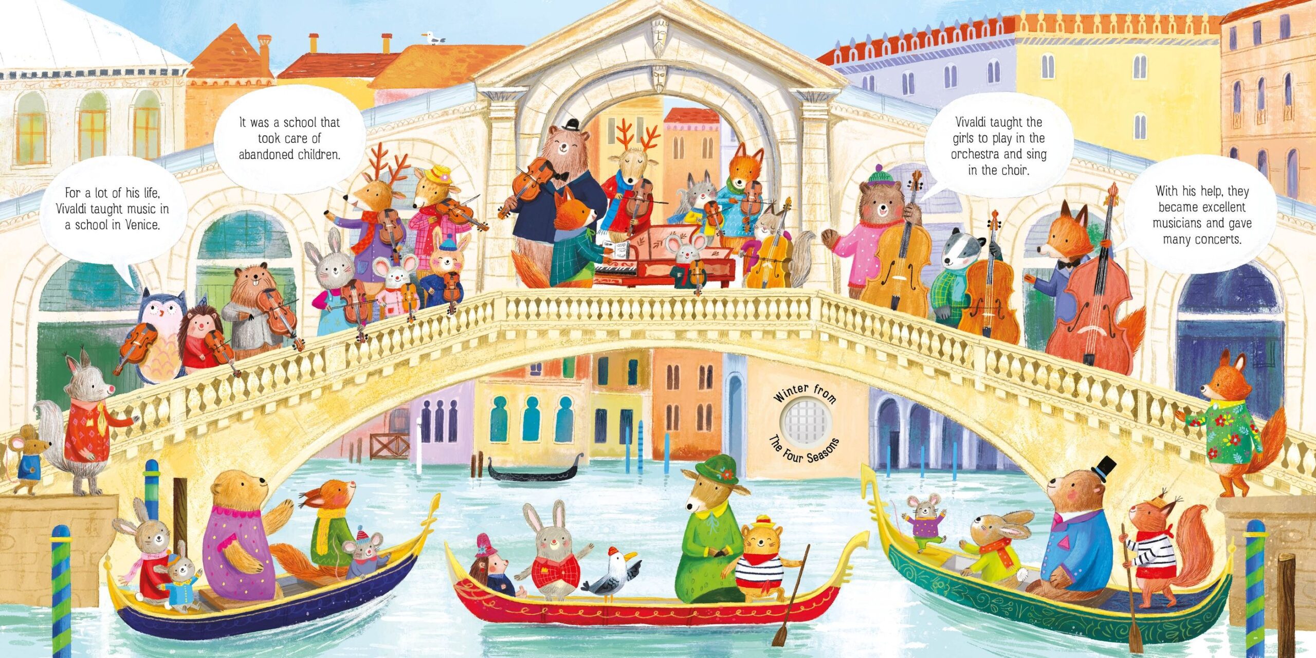The Animal Orchestra Plays Vivaldi, carte cu sunete - Usborne