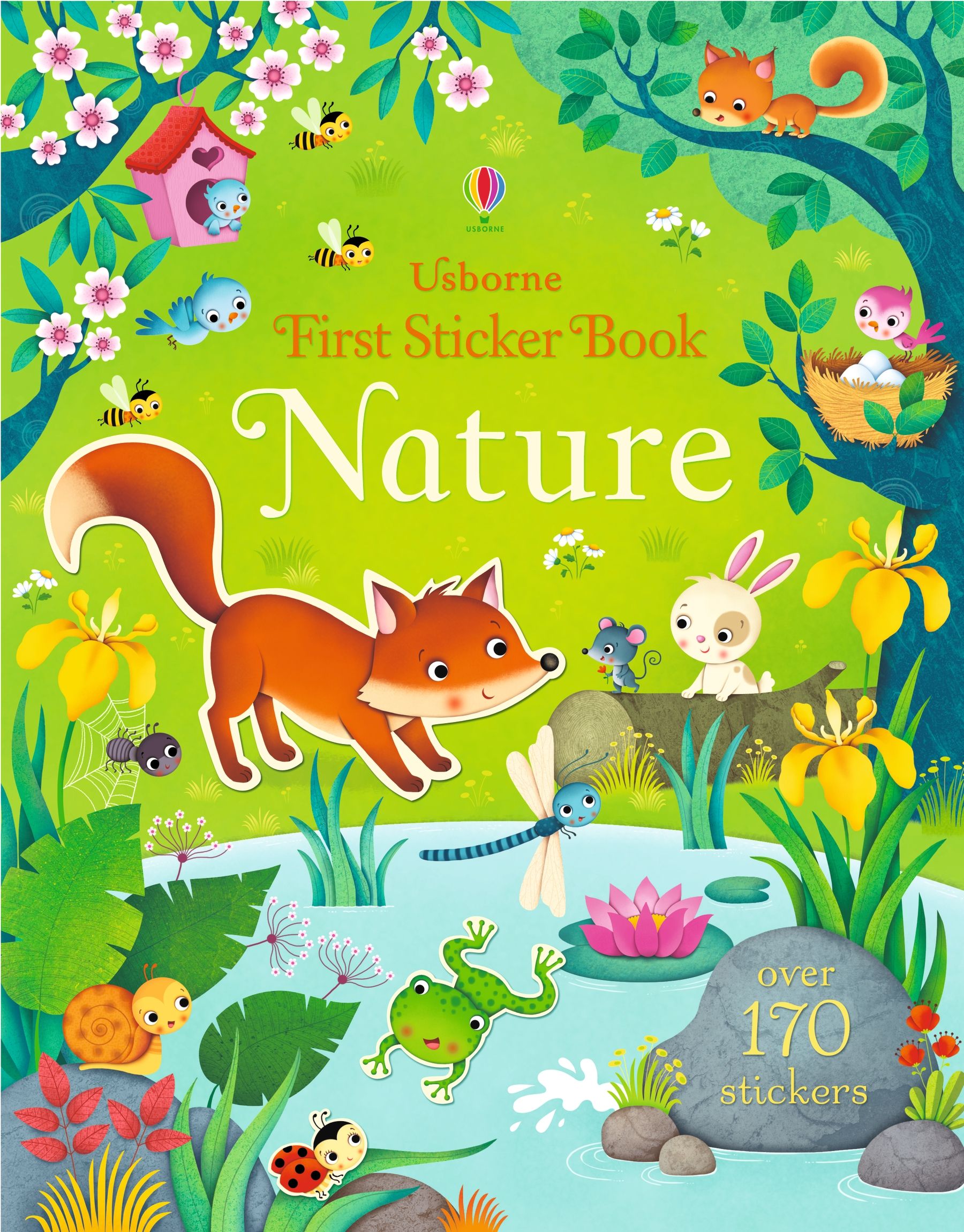 First Sticker Book Nature – Carte cu stickere pentru copii 3+ ani, Usborne