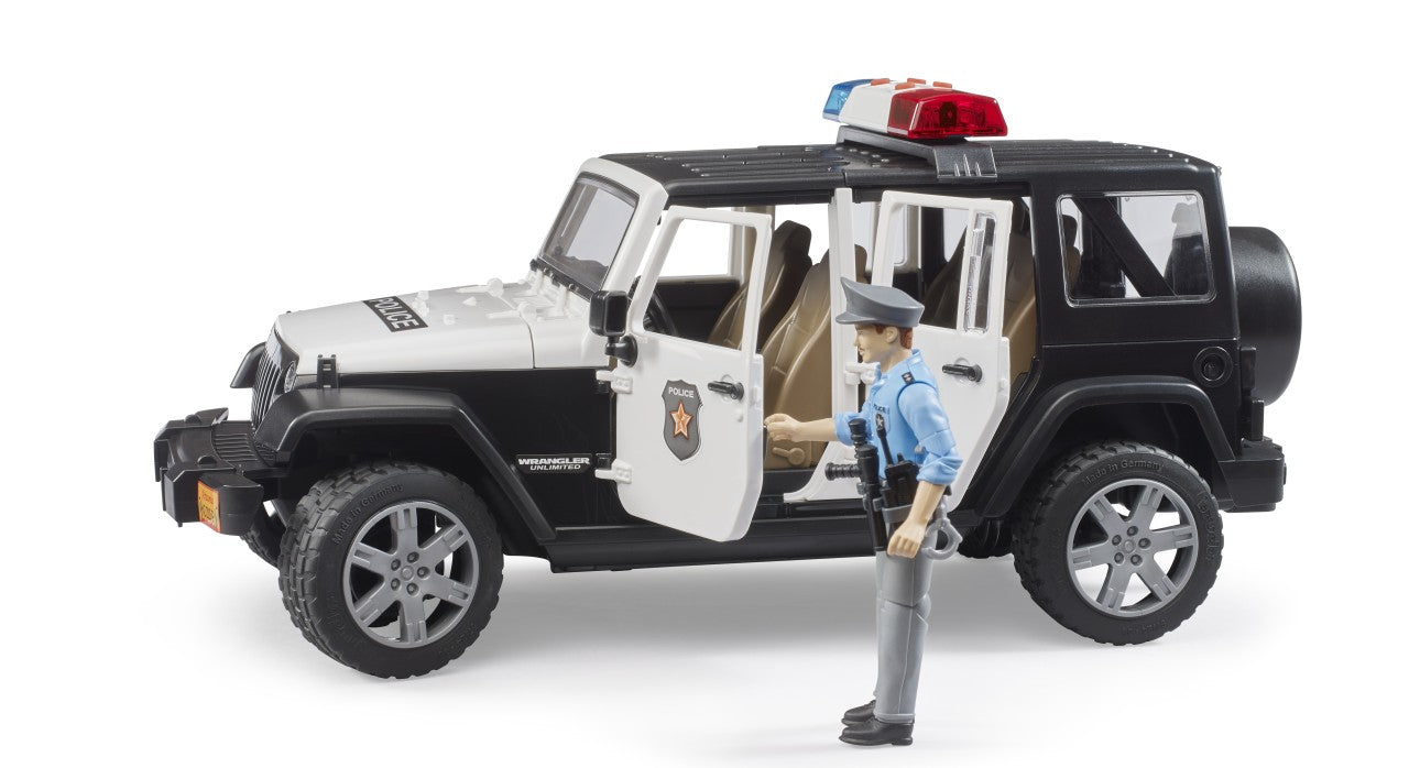 Jeep Wrangler Rubicon Poliție cu figurină – Bruder