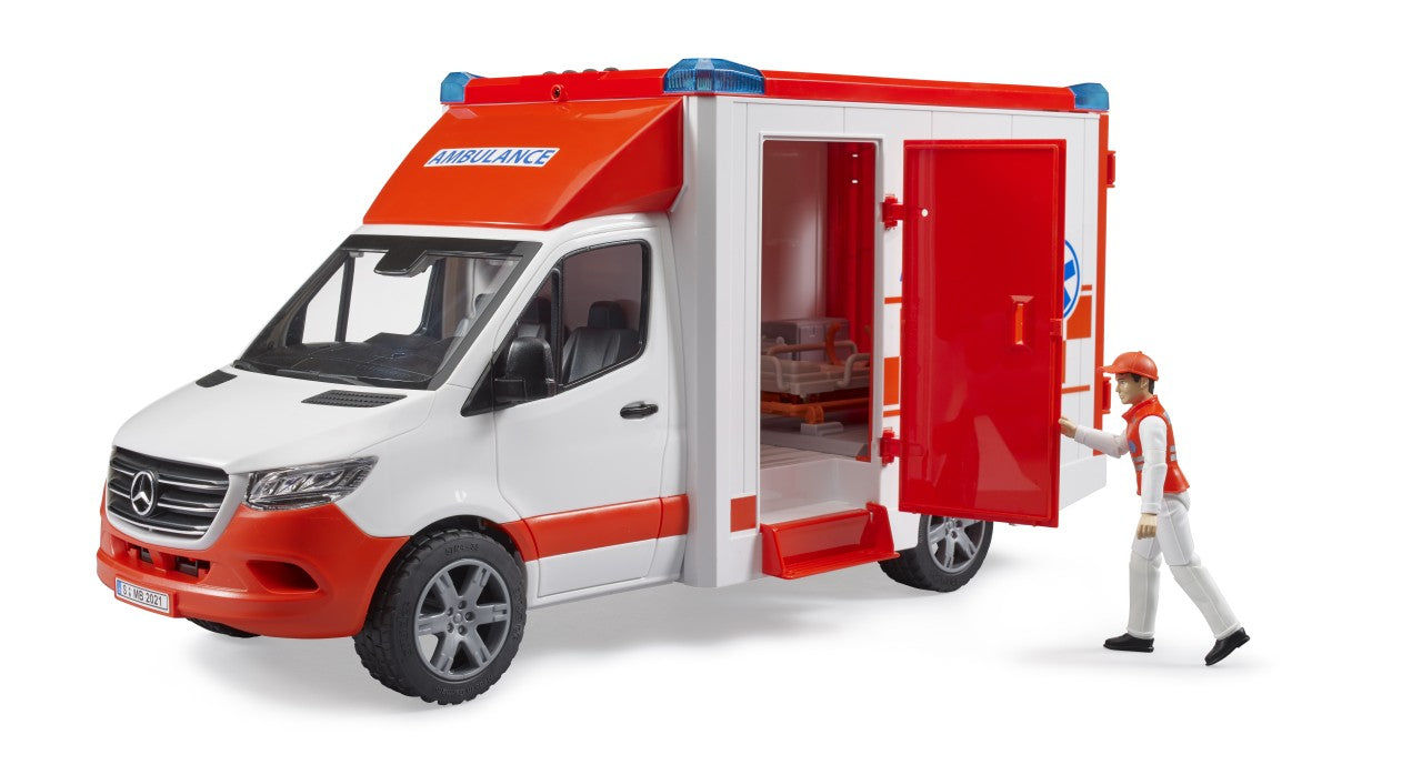 Ambulanță MB Sprinter cu paramedic, scară 1:16 – Bruder