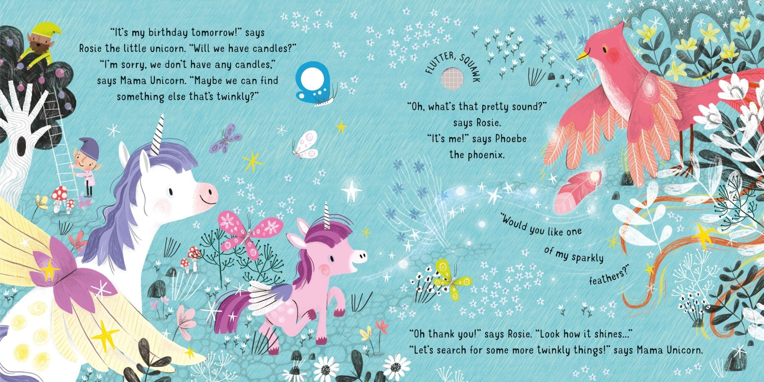 Lights and Sounds Unicorns, carte cu lumini și sunete - Usborne