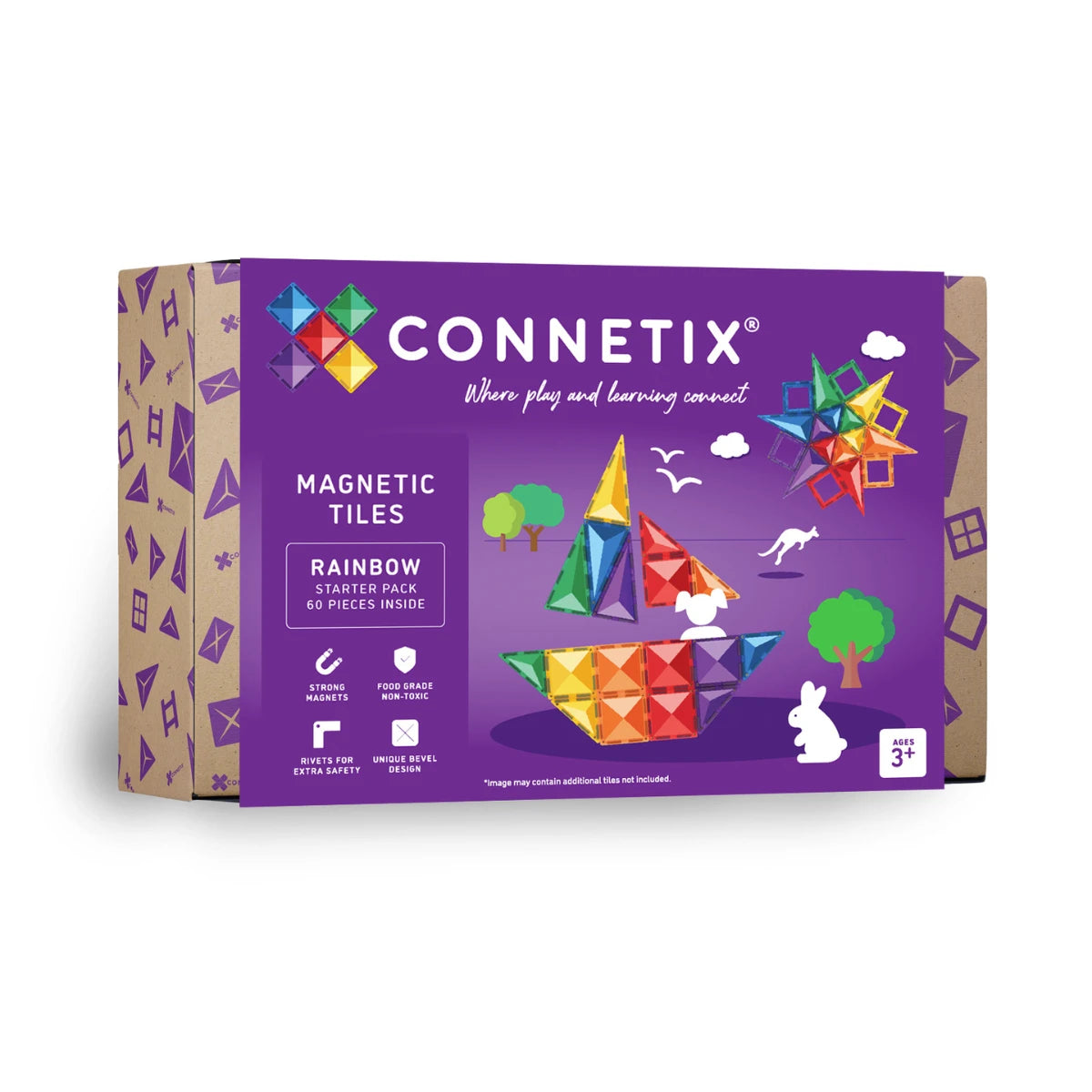 Set magnetic curcubeu, starter, 60 piese – CONNETIX