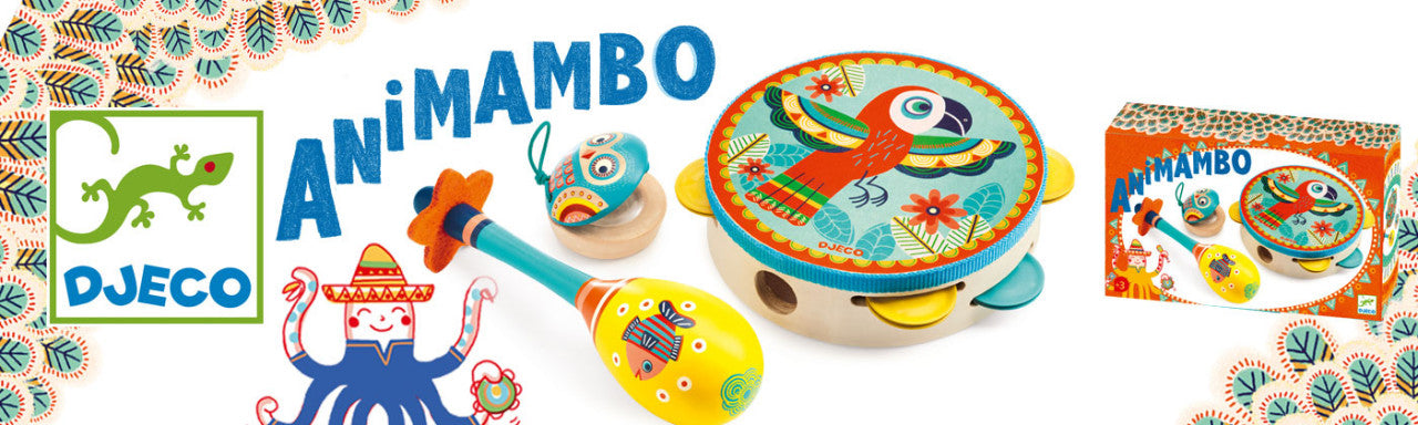 Tamburină din lemn Animambo - Djeco