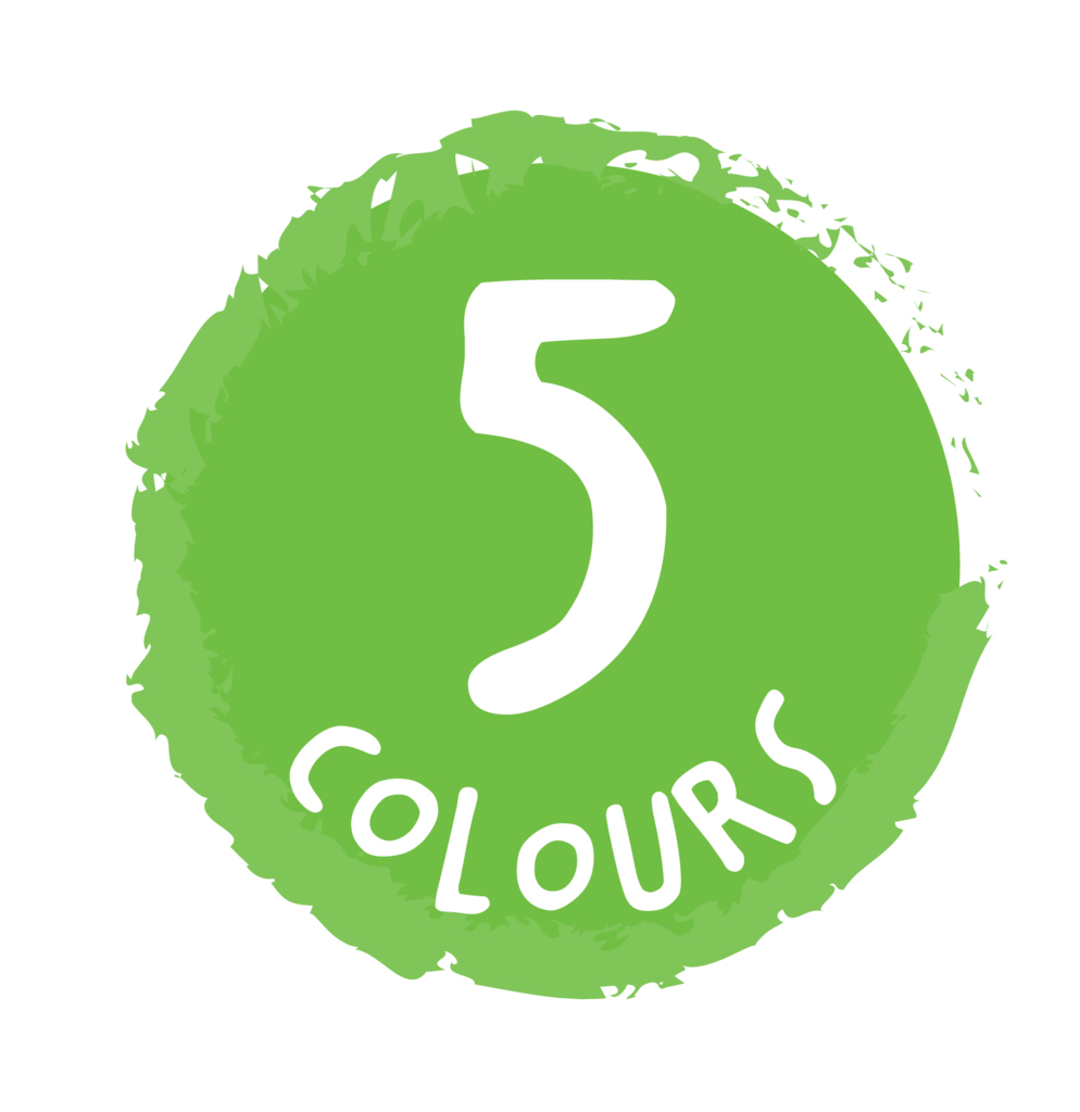 Carioci lavabile Dot Markers, 5 culori clasice - Haku Yoka by Avenir