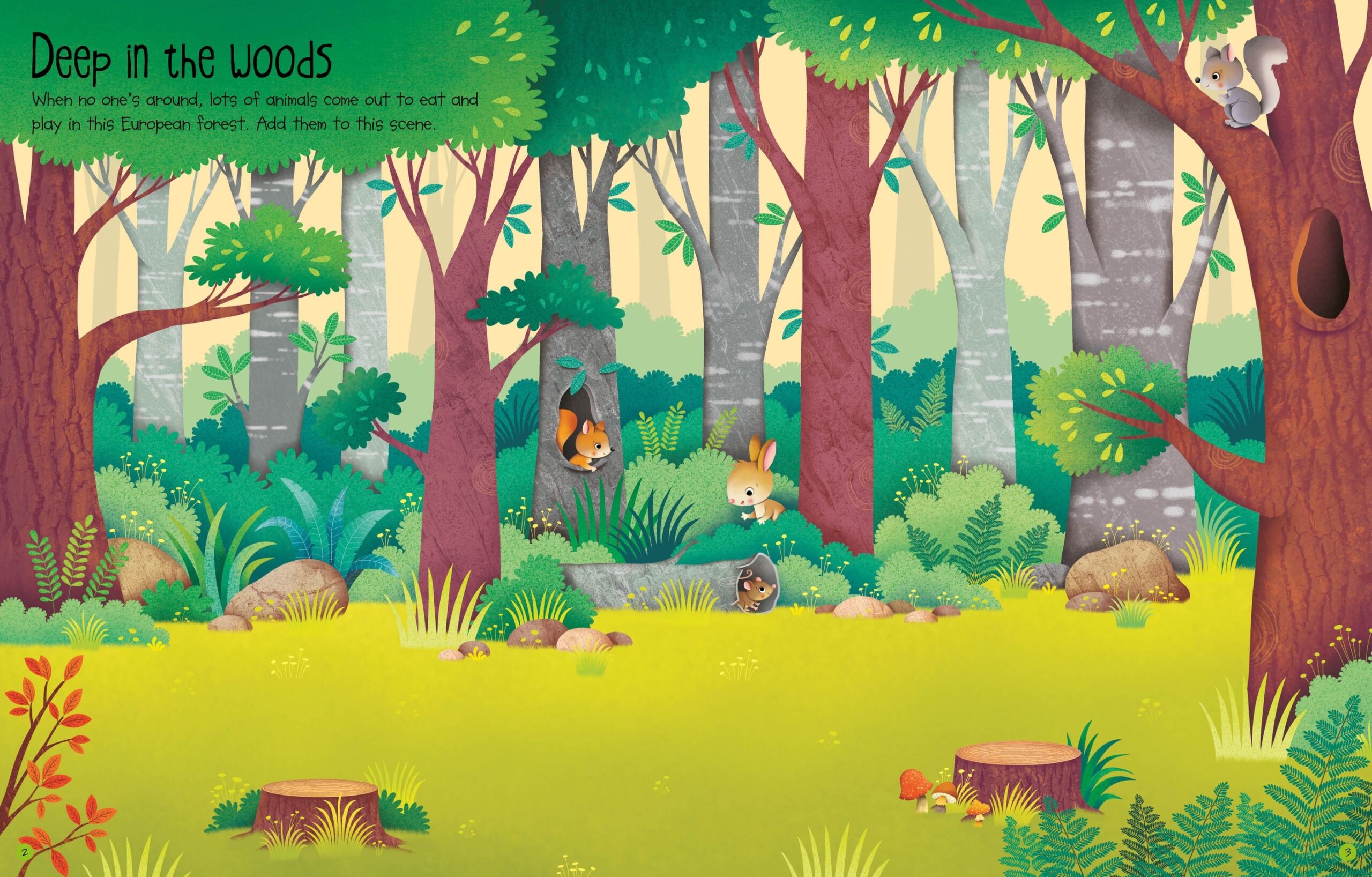 First Sticker Book Nature, carte cu stickere - Usborne