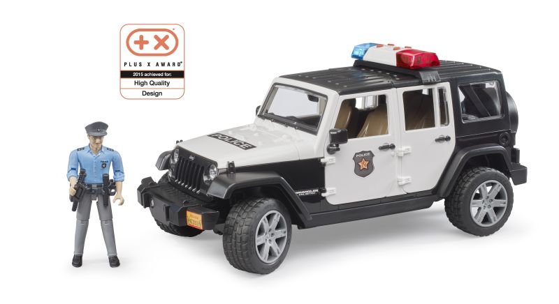 Jeep Wrangler Rubicon Poliție cu figurină – Bruder