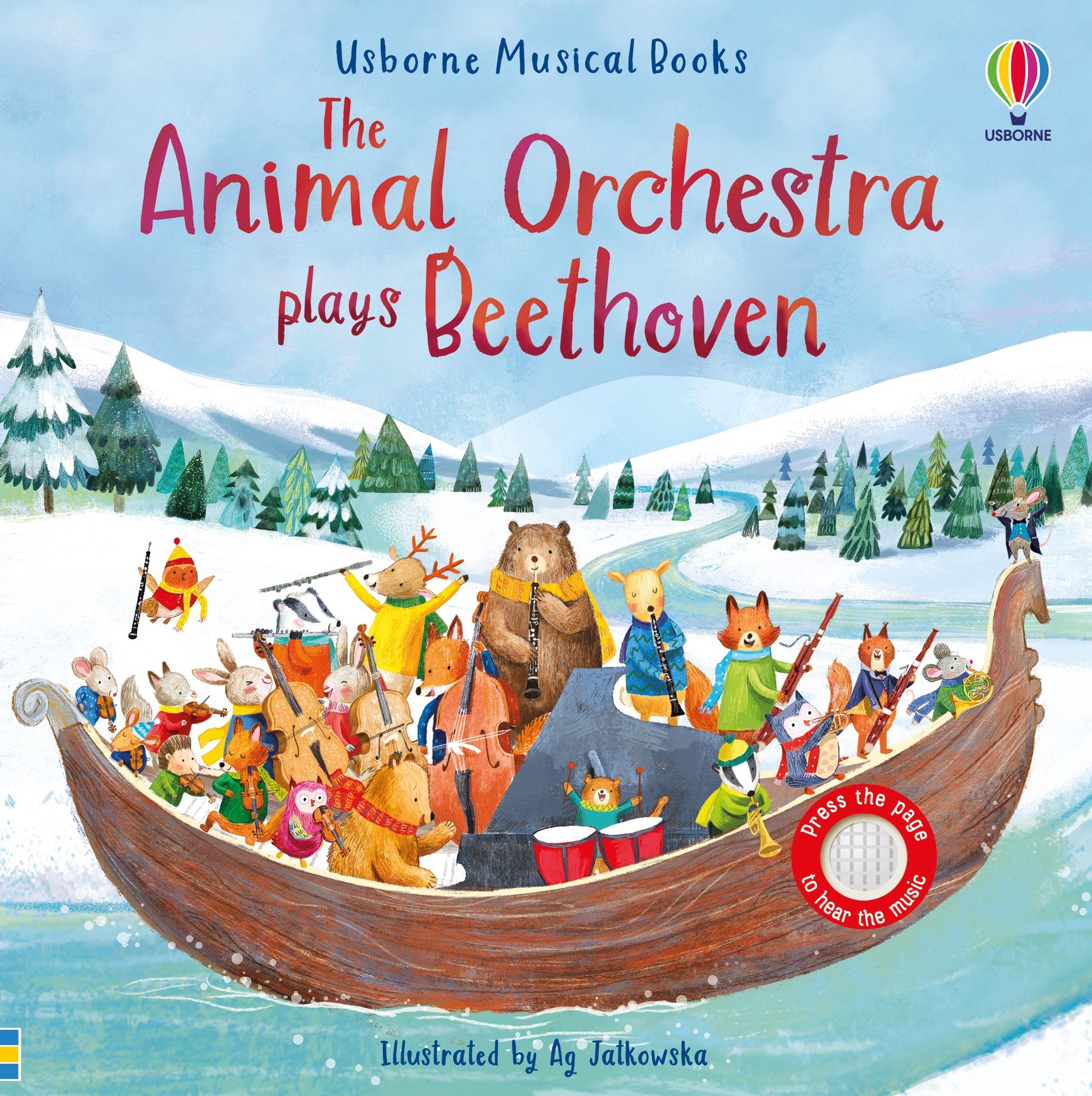 The Animal Orchestra Plays Beethoven – Carte pentru copii 6+ luni, Usborne