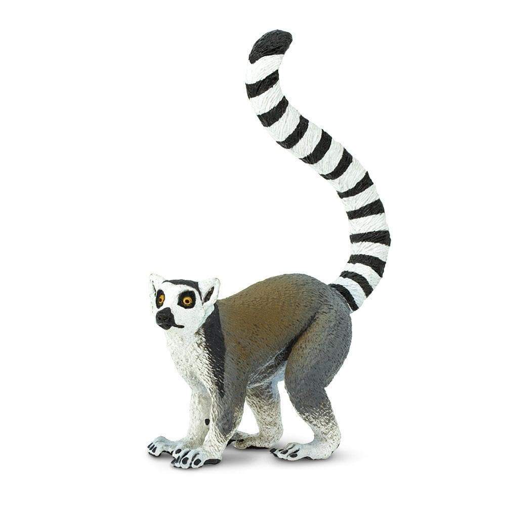 Figurină lemur cu coadă inelată, 10,2 x 7,6 cm – Safari Ltd