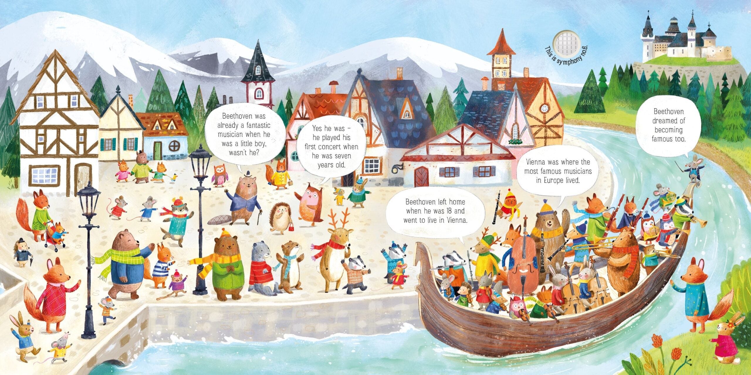 The Animal Orchestra Plays Beethoven, carte cu sunete - Usborne