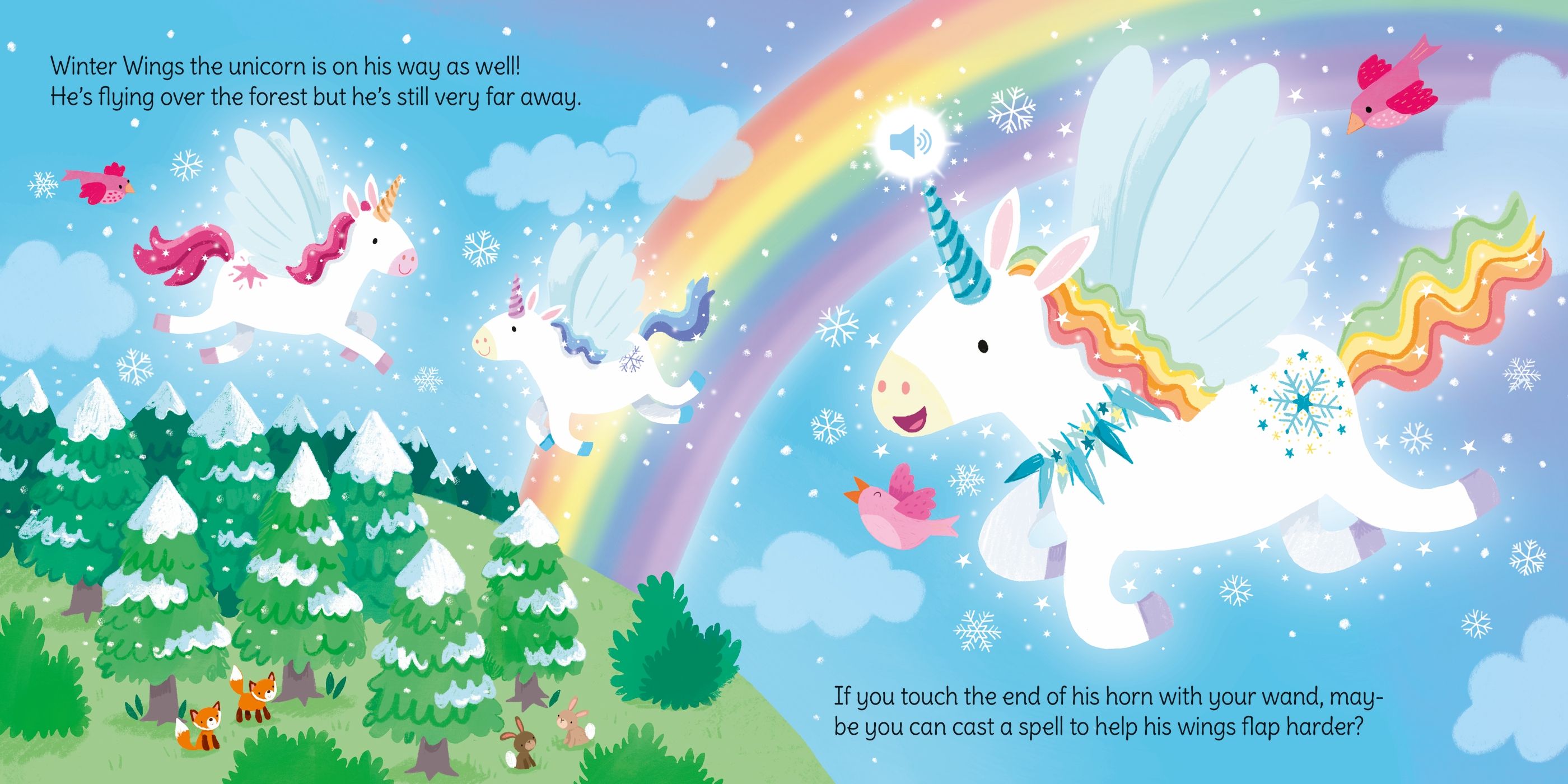 Wand Books: Unicorn Magic, carte cu baghetă și sunete - Usborne