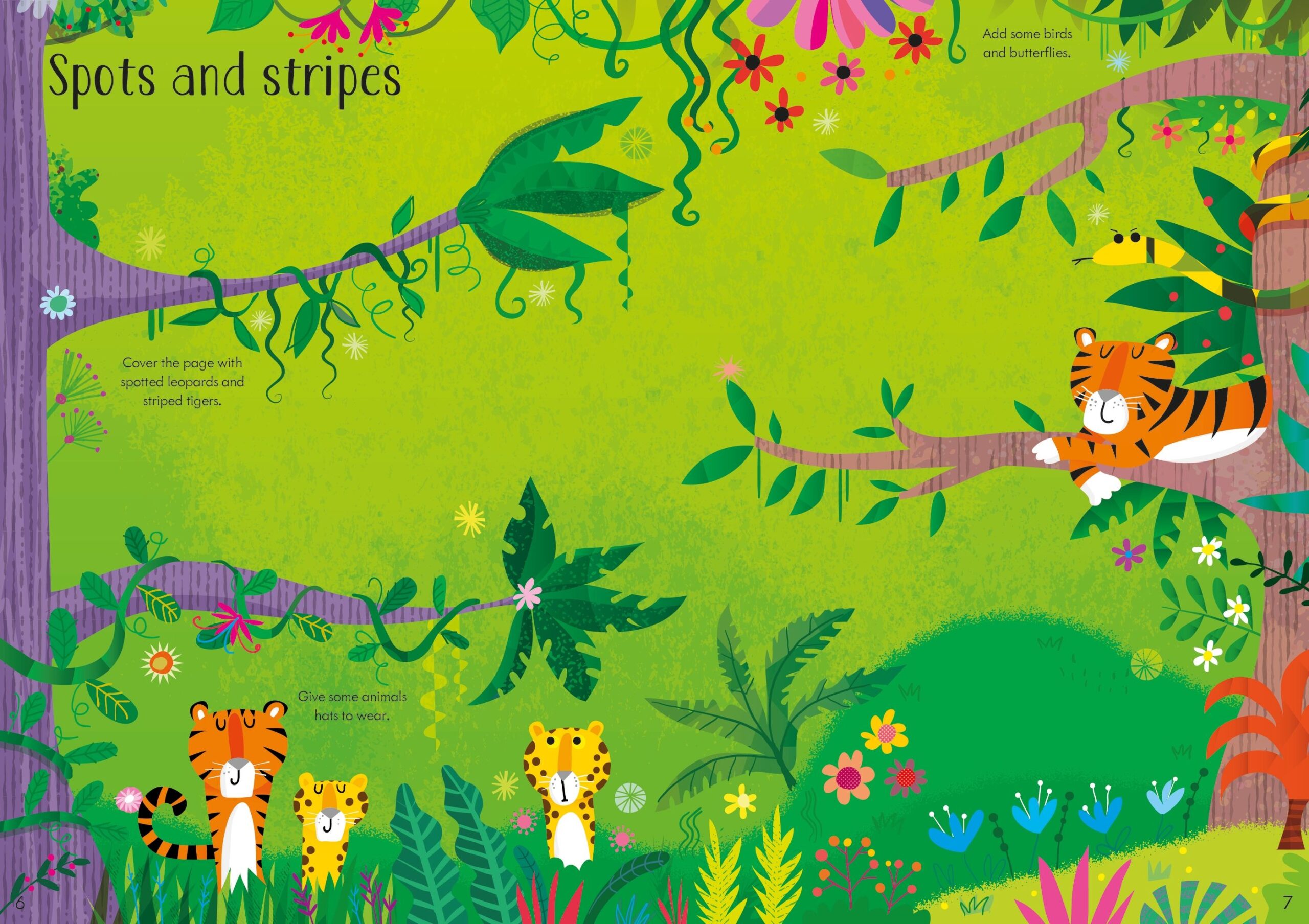 Little First Stickers Jungle, carte cu stickere - Usborne