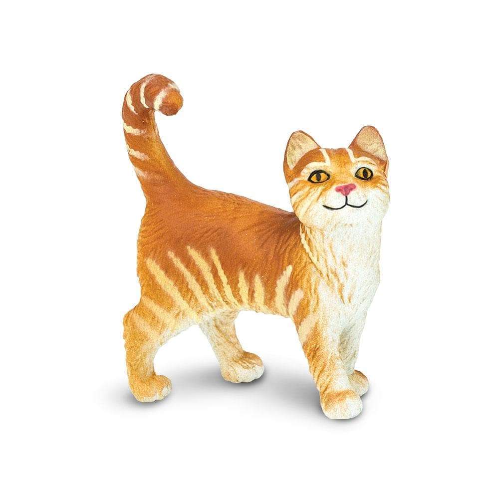 Figurină realistă pisică tigrată portocalie - Safari Ltd.