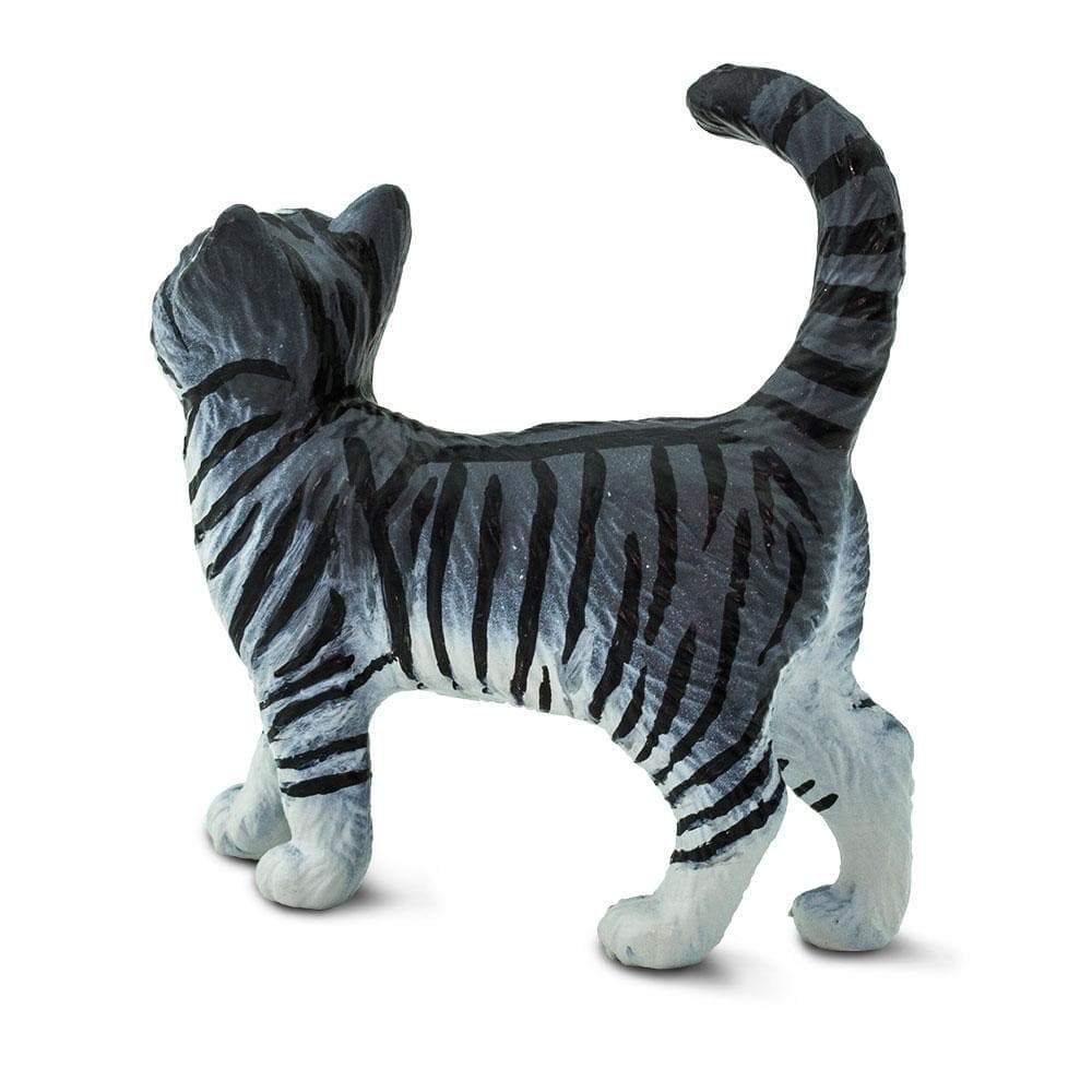 Figurină realistă pisică tigrată gri - Safari Ltd.