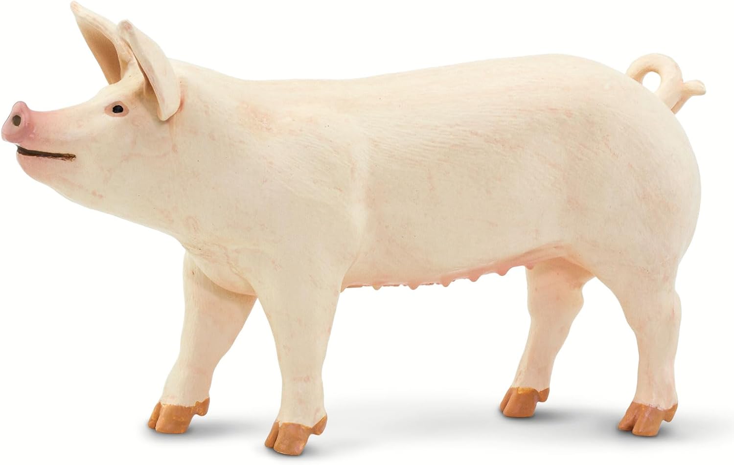 Figurină realistă porc alb, 10 cm – Safari Ltd.