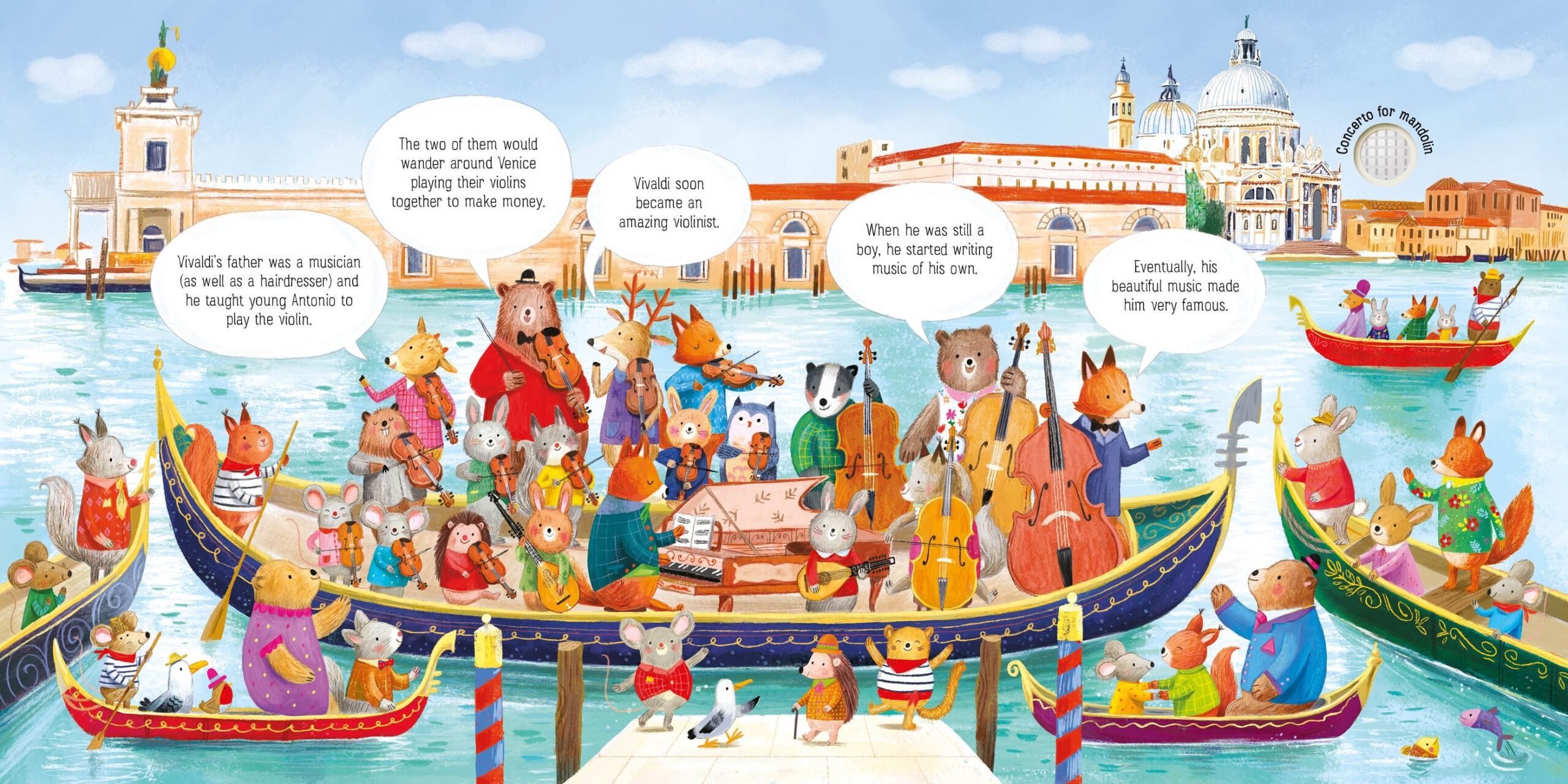 The Animal Orchestra Plays Vivaldi, carte cu sunete - Usborne