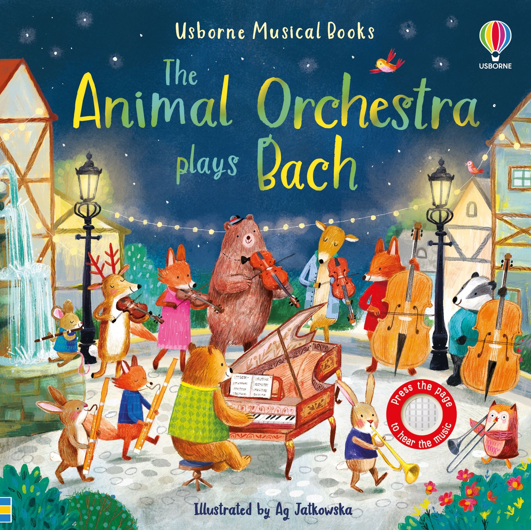 The Animal Orchestra Plays Bach – Carte cu sunete pentru copii 6+ luni, Usborne