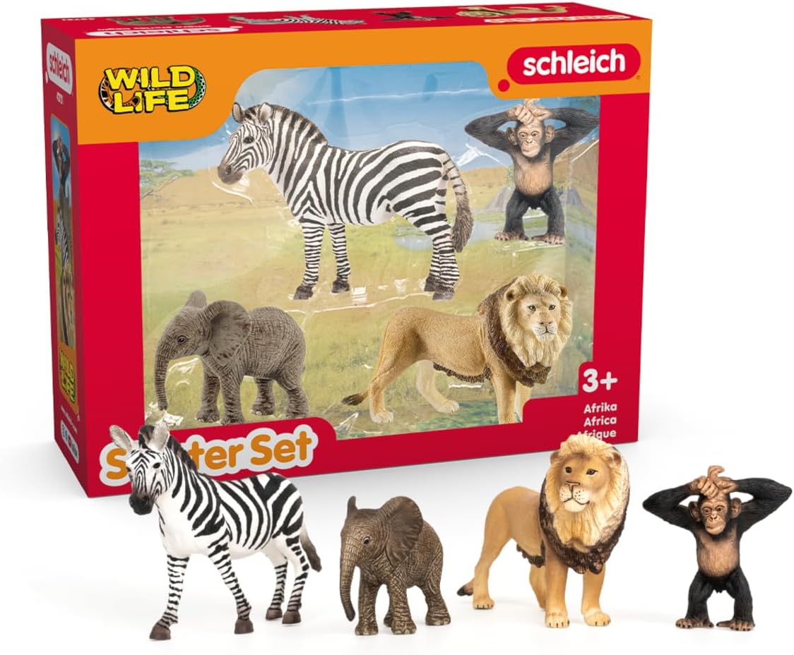 Set de figurine animale sălbatice africane, 4 piese - Schleich
