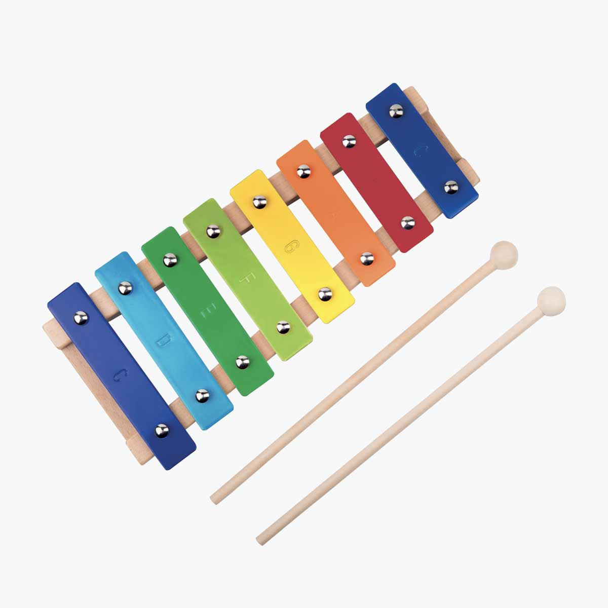 Metallofon multicolor din lemn și metal - Moulin Roty