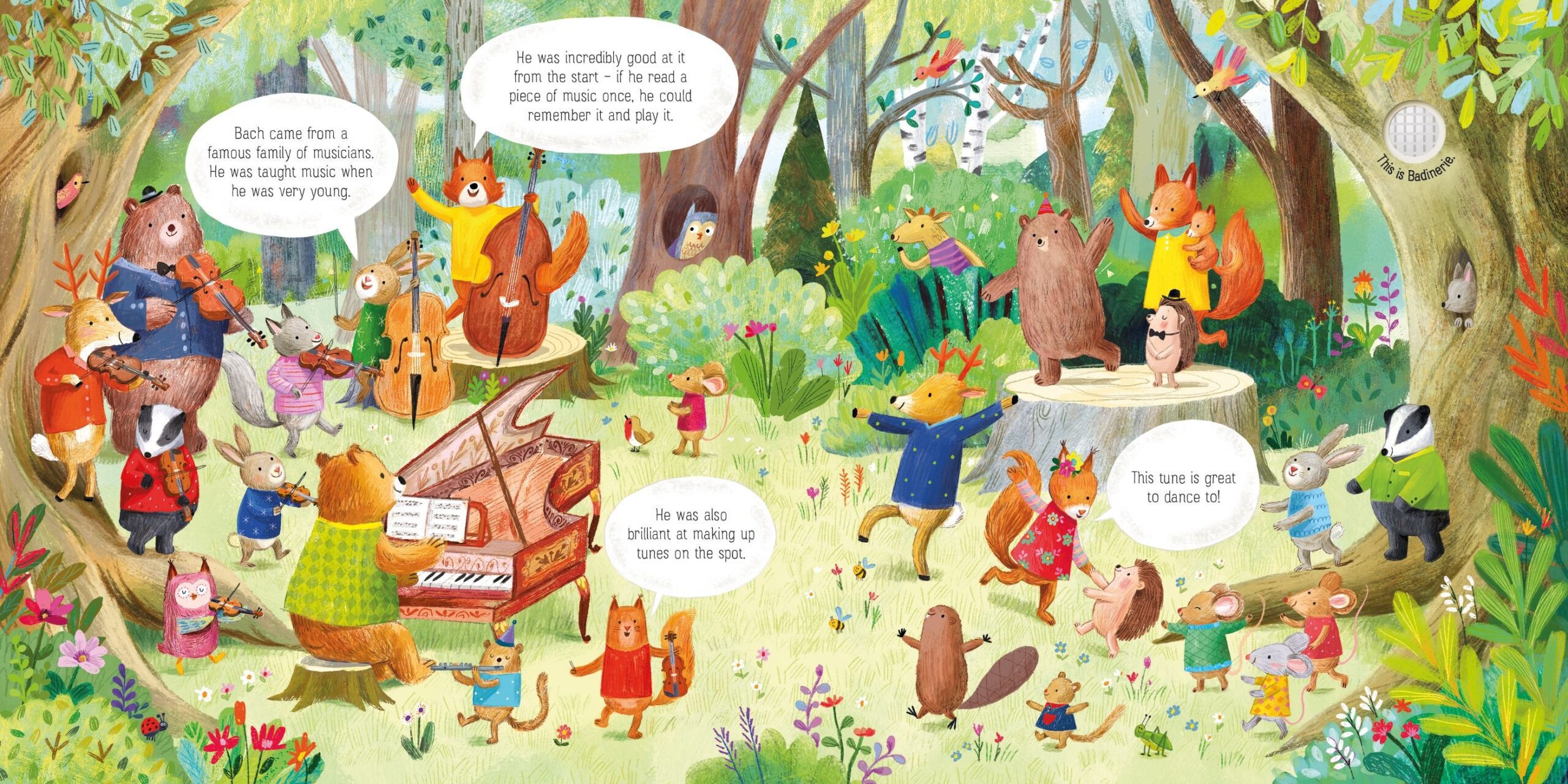 The Animal Orchestra Plays Bach, Carte cu sunete - Usborne