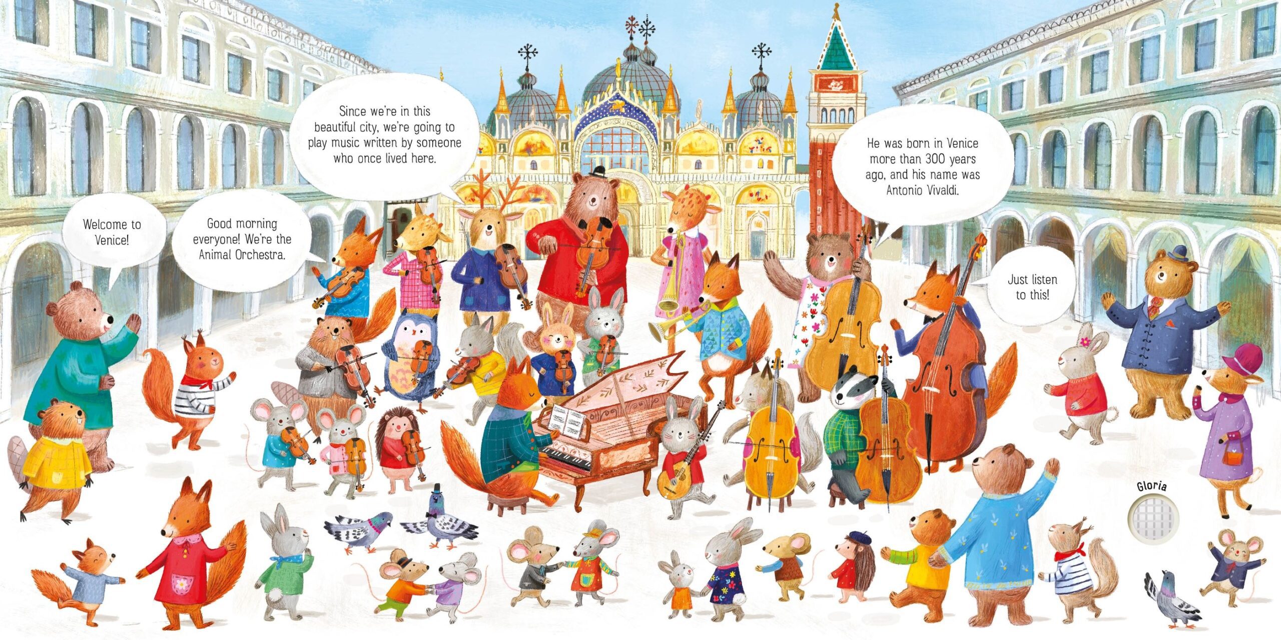 The Animal Orchestra Plays Vivaldi, carte cu sunete - Usborne