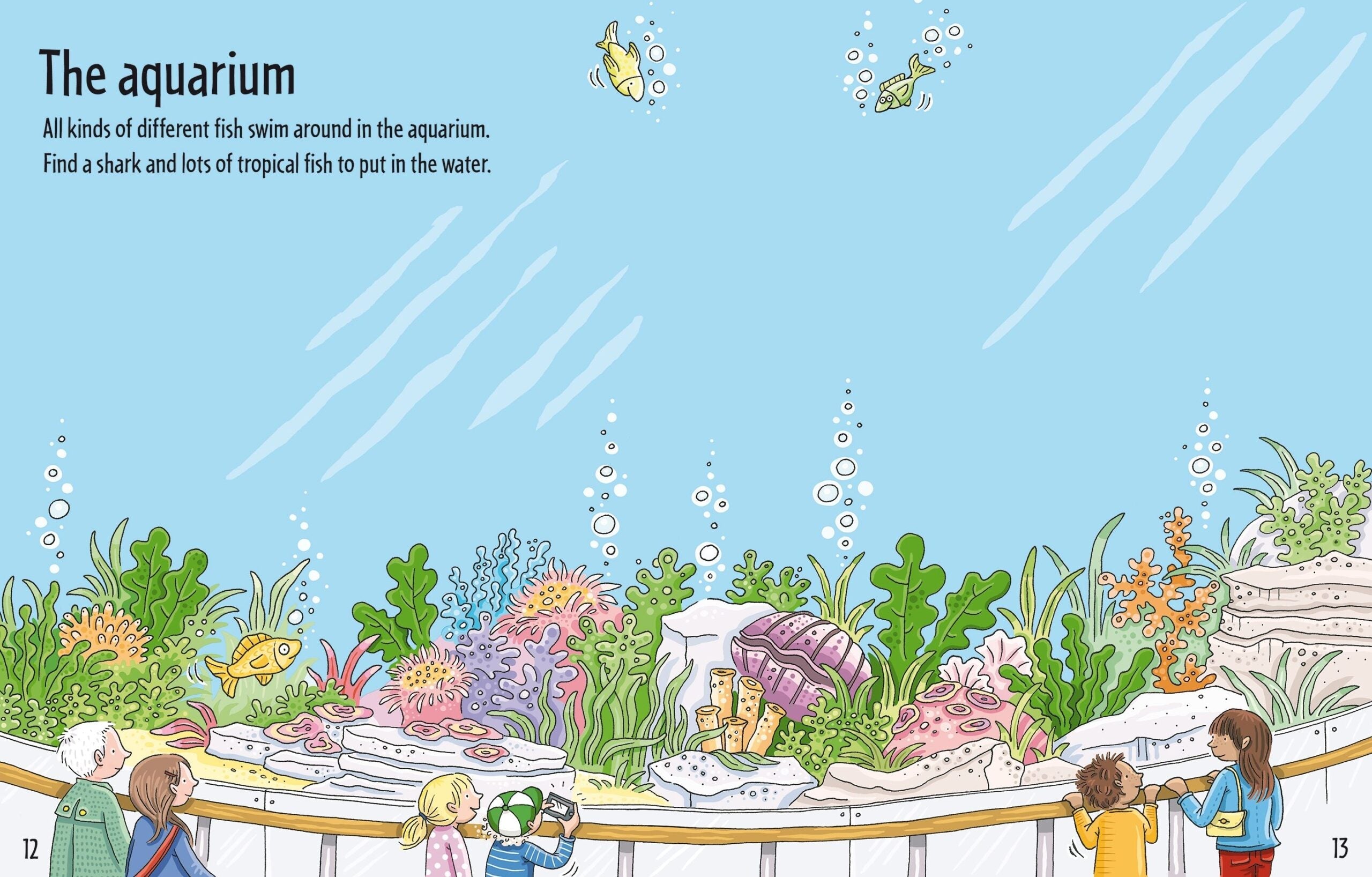 First Sticker Book Zoo, carte cu stickere - Usborne