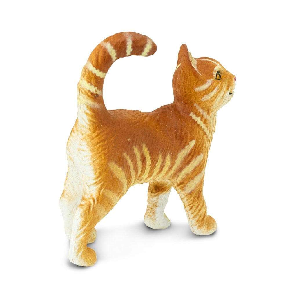 Figurină realistă pisică tigrată portocalie - Safari Ltd.