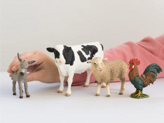 Figurine animale de fermă realiste, set de 4 - Schleich