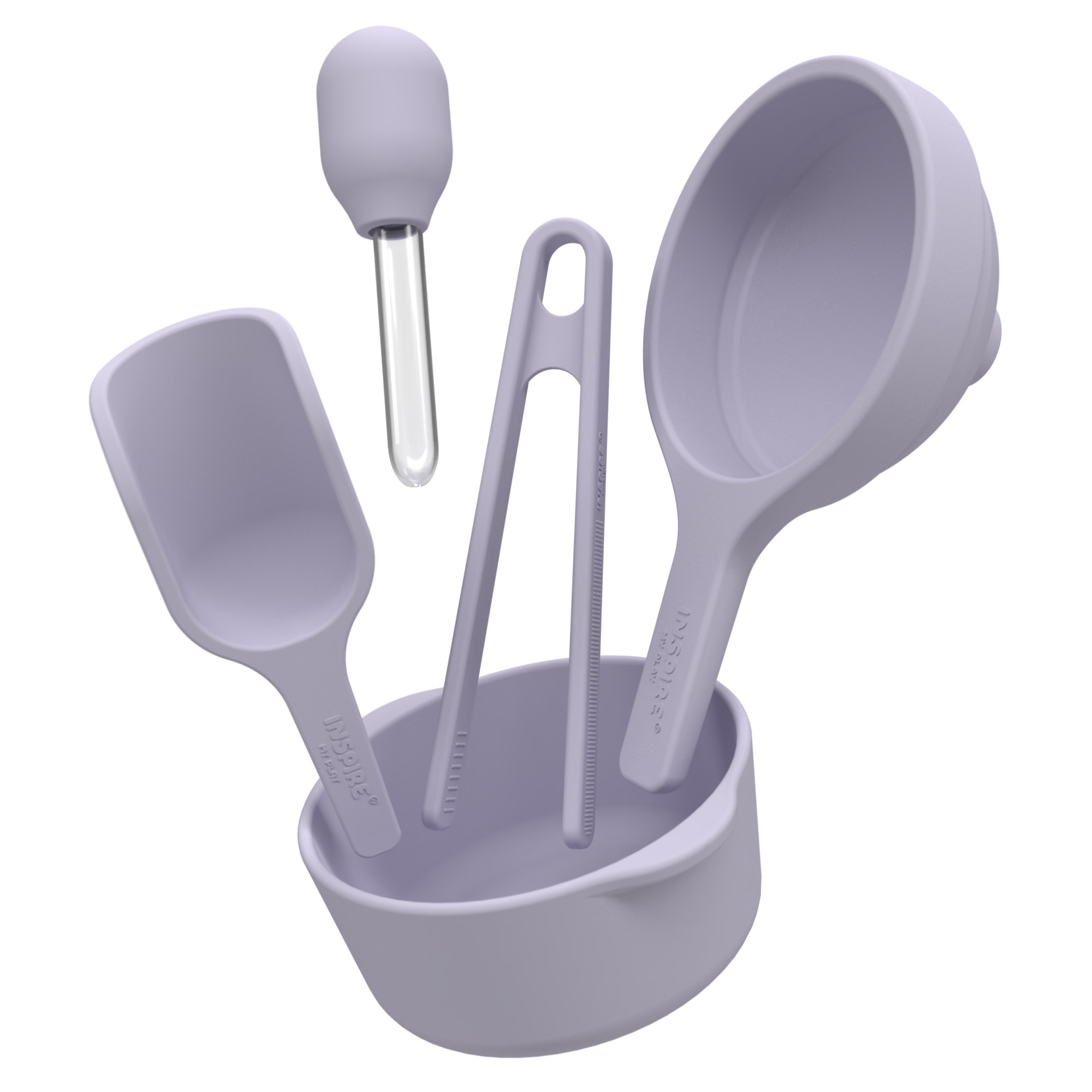Set de instrumente pentru joacă senzorială din silicon, 6 piese – Inspire My Play