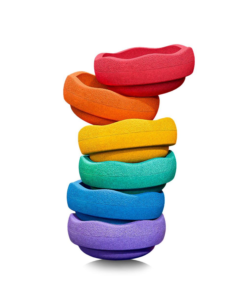Set 6 pietre de echilibru Original Rainbow Classic – Stapelstein®