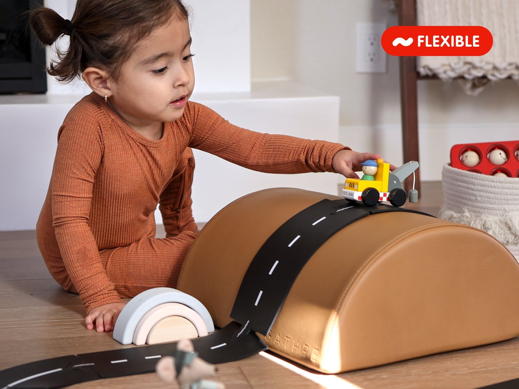 Set de drumuri flexibile Ringroad, 12 piese - waytoplay