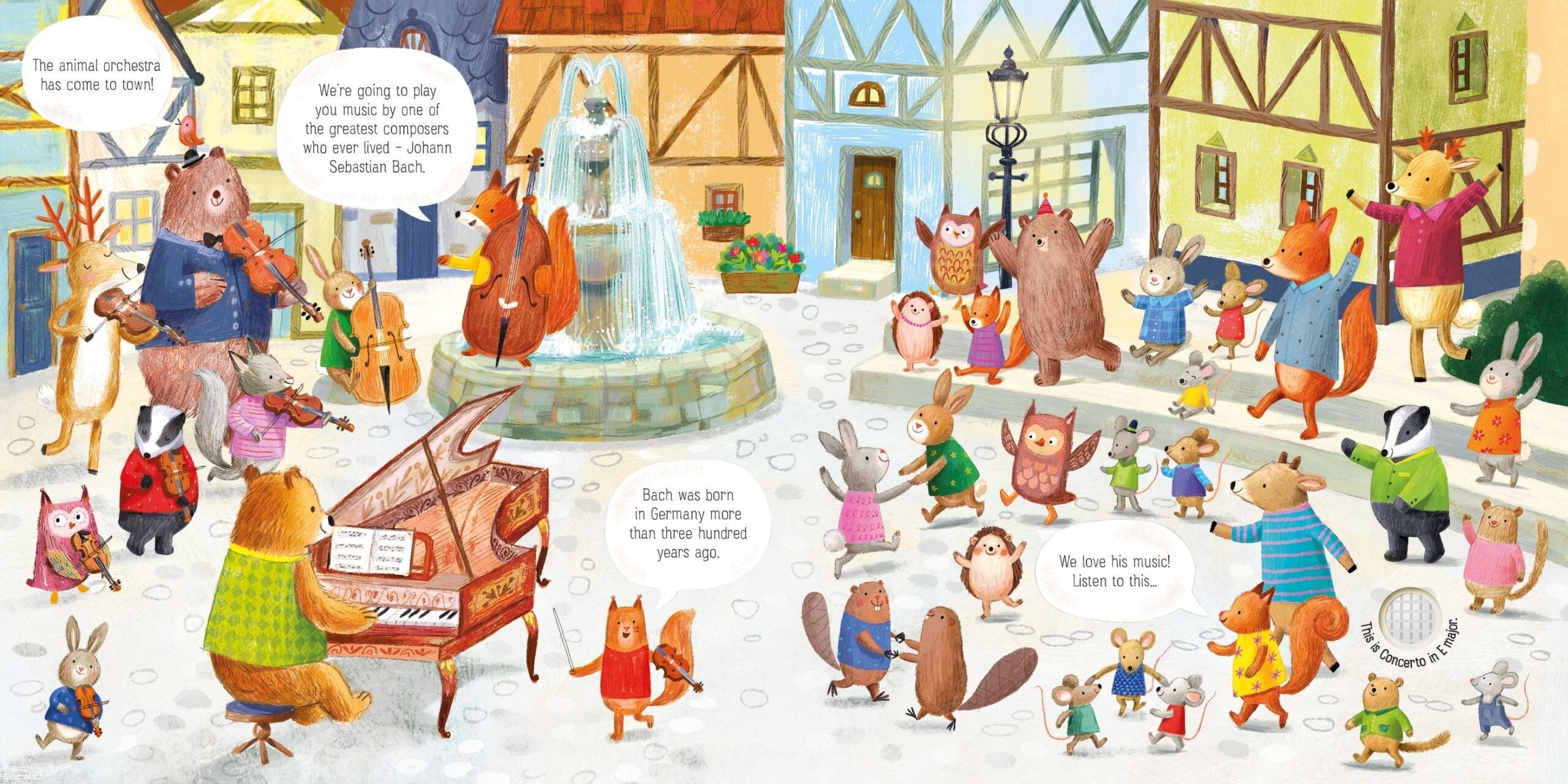 The Animal Orchestra Plays Bach, Carte cu sunete - Usborne