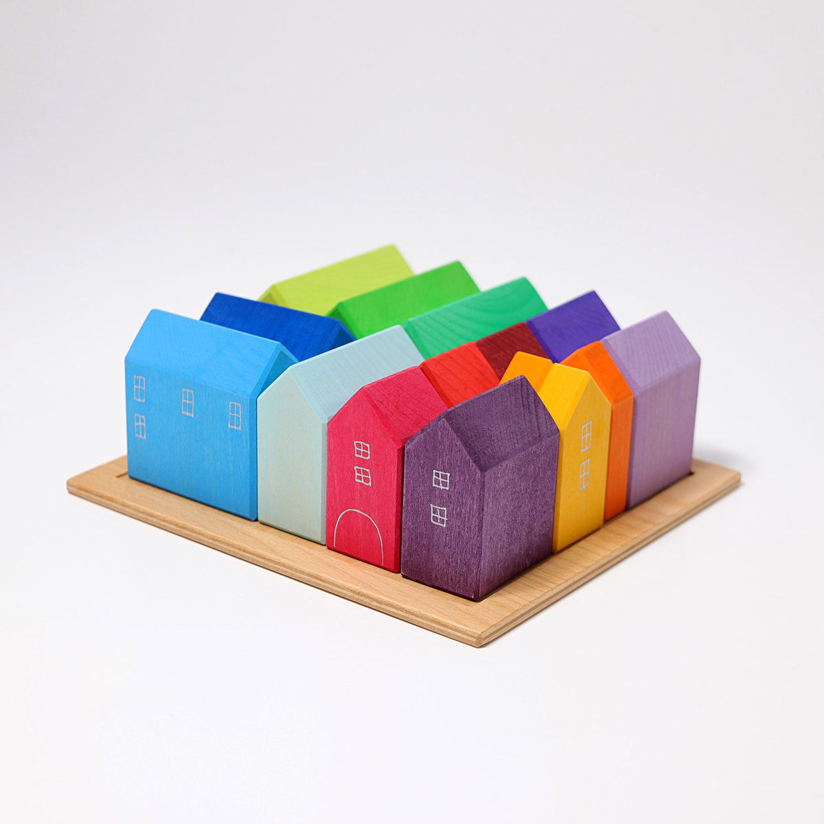 Set case din lemn, 15 piese – Grimm's
