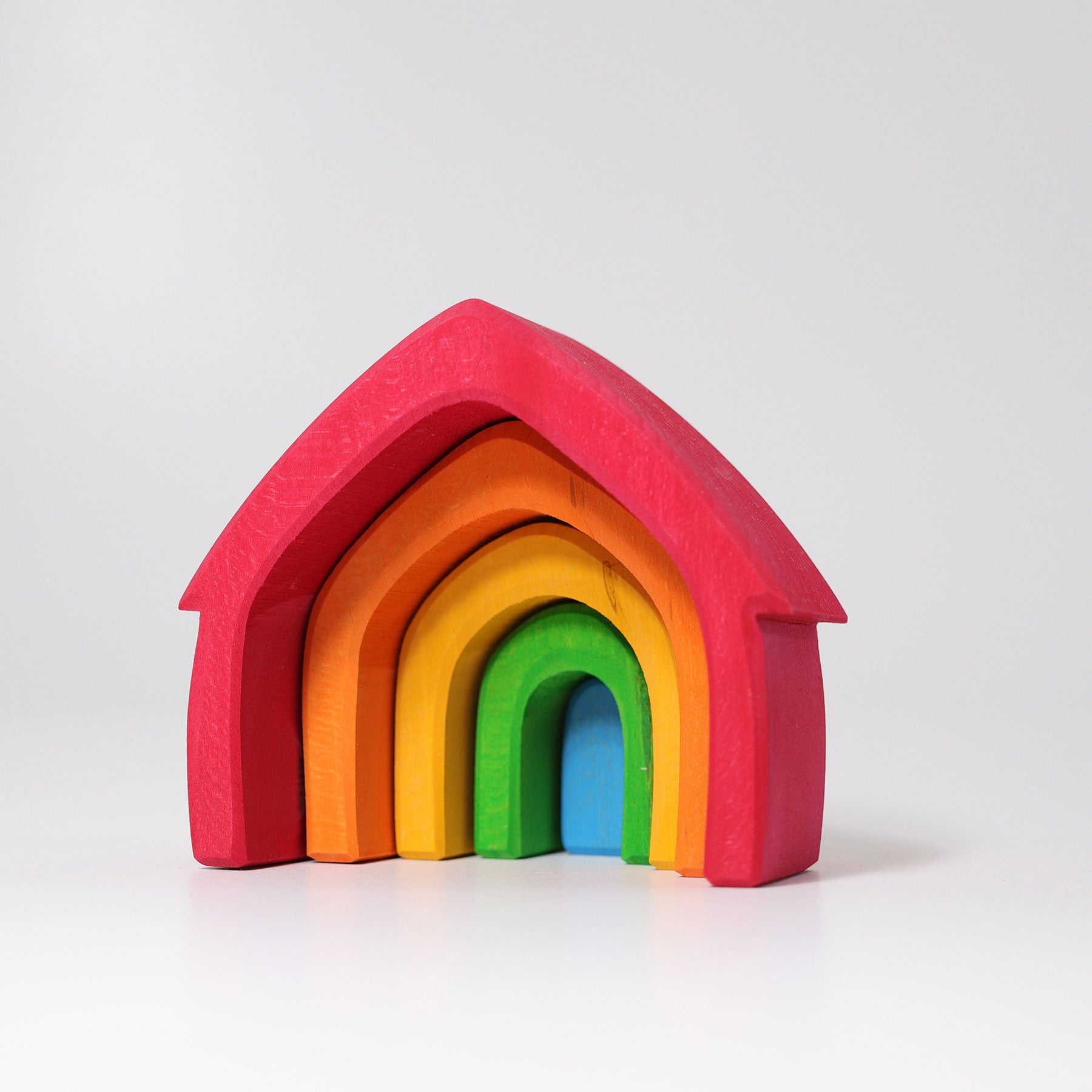 Casă colorată tip curcubeu pentru stivuire - Grimms