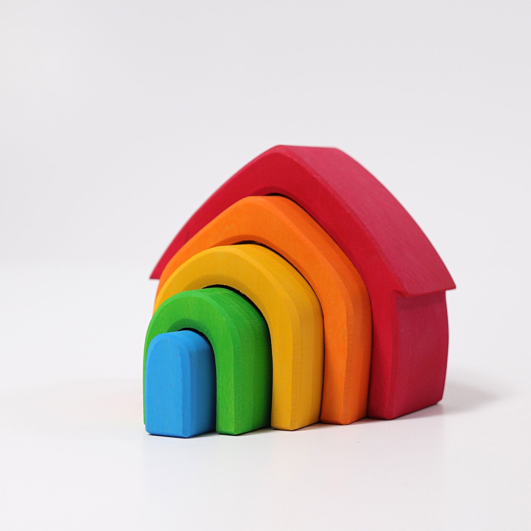 Casă colorată tip curcubeu pentru stivuire - Grimms
