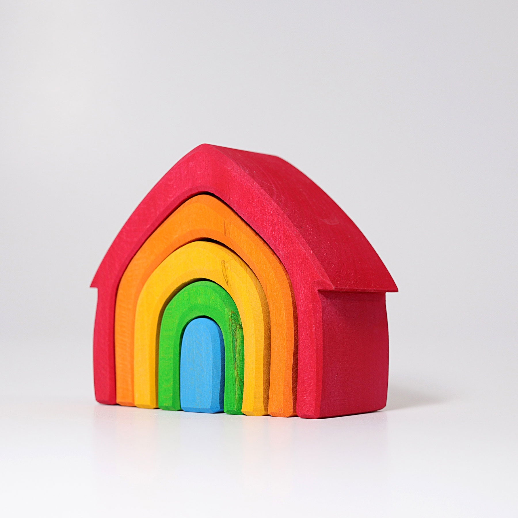 Casă colorată tip curcubeu pentru stivuire - Grimms